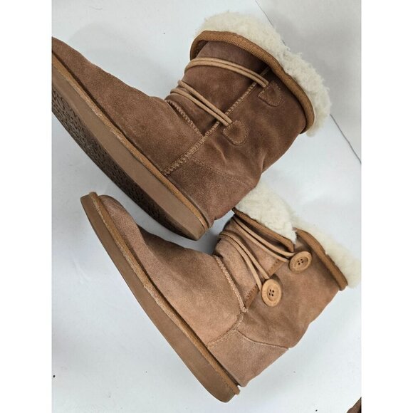 Emu Australian Kate Tan Suede Merino Wool Lined Boot - Picture 9 of 16